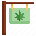shop, sign, cannabis, marijuana, weed