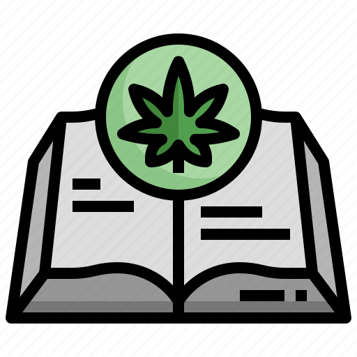 Cannabis, guidebook, book, weed, learning, education icon - Download on Iconfinder
