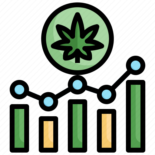 Cannabis, statistics, weed, hemp, business, finance icon - Download on Iconfinder