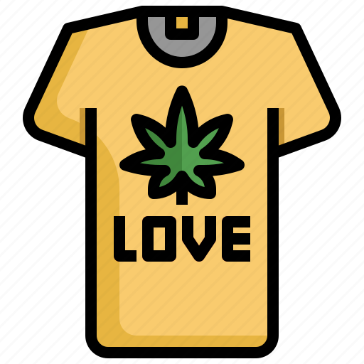 Shirt, t, weed, cannabis, botanical icon - Download on Iconfinder