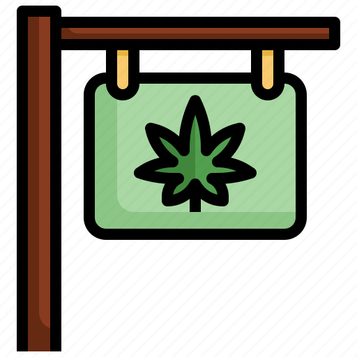 Shop, sign, cannabis, marijuana, weed icon - Download on Iconfinder