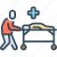 emergency, casualty, incidence, stretcher, paramedics, hospital, intensive care unit 