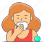covering, mouth, stuffy nose, covering mouth, sneezing, flu coronavirus, flu 
