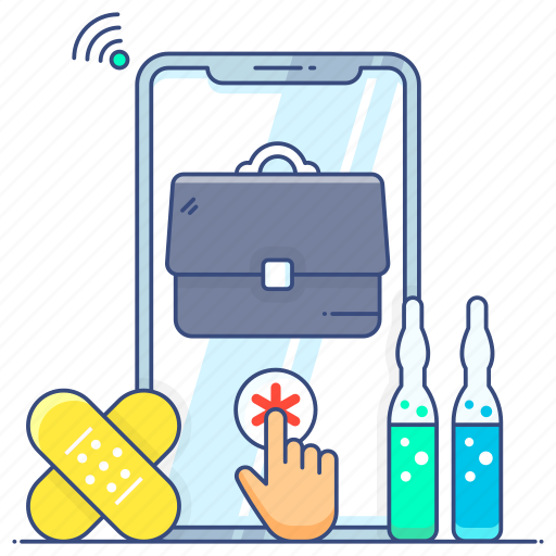 Medical, app, emergency services, online healthcare, online pharmacy, online diagnosis, medical app icon - Download on Iconfinder