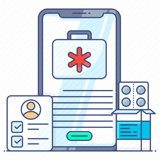 Medical, application, emergency services, online healthcare, online pharmacy, online diagnosis, medical application icon - Download on Iconfinder