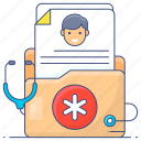 patient, file, health report, medical folder, prescription, medical treatment, medical document