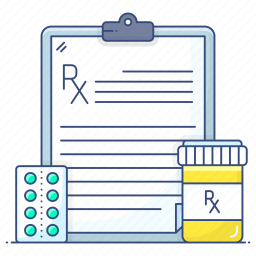Prescription, medical report, patient card, recipe, rx icon - Download on Iconfinder
