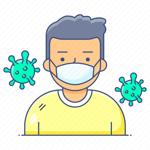 Surgical, mask, face mask, surgical mask, medical mask, corona patient icon - Download on Iconfinder