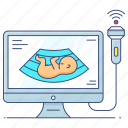 ultrasound, monitor, sonography, fetus monitor, ultrasound machine