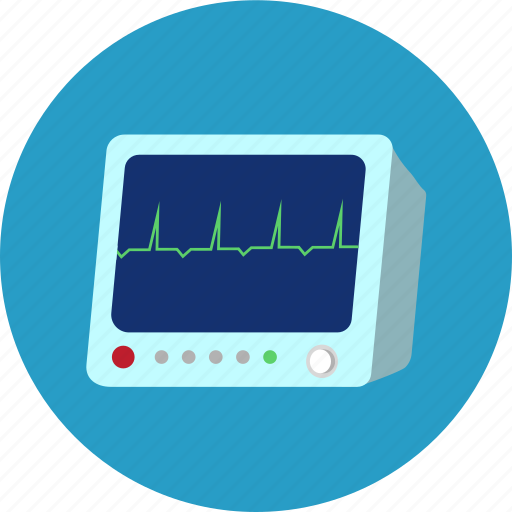 Cardiology, doctor, electrocardiography, healthcare, heart, hospital, physiological monitor icon - Download on Iconfinder