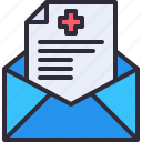 email, envelope, healthcare, mail, report