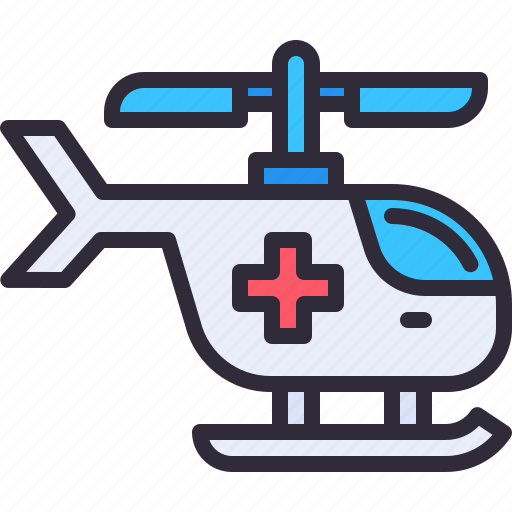 Emergency, flight, healthcare, helicopter, transportation icon - Download on Iconfinder