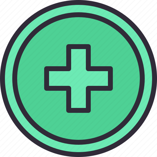 Circle, health, healthcare, hospital, plus icon - Download on Iconfinder