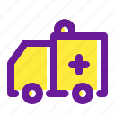 ambulance, car, emergency, medical, medical icon