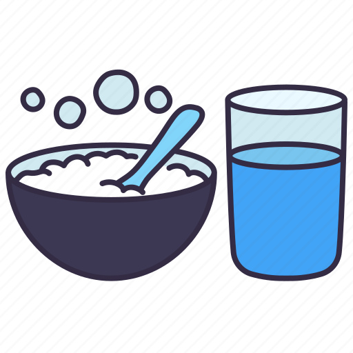 Food, glass, healthcare, hospital, medical, porridge rice, water icon - Download on Iconfinder