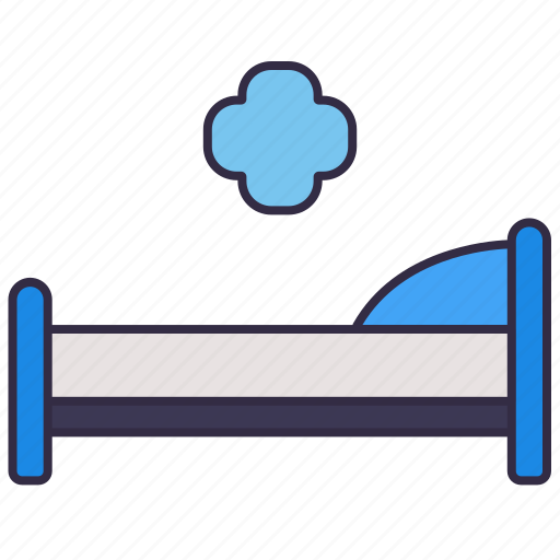 Bed, healthcare, hospital, icu, medical, patient, sleep icon - Download on Iconfinder
