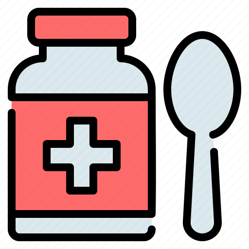 Bottle, drug, medical, medicine, pharmacy, spoon, syrup icon - Download on Iconfinder