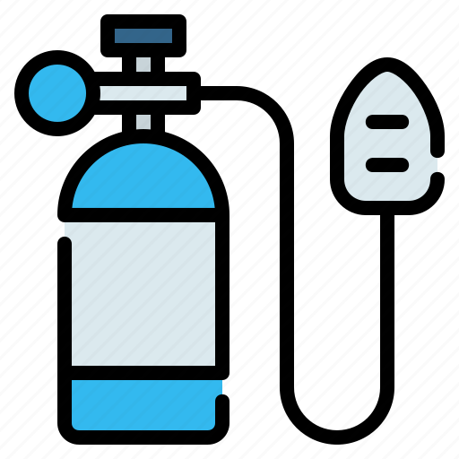 Inhaler, mask, medical, o2, oxygen, regulator, tank icon - Download on Iconfinder