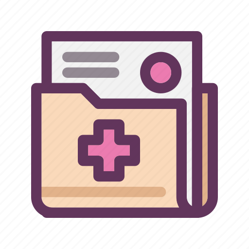 Document, file, folder, healthy, medical, medical paper, records icon - Download on Iconfinder