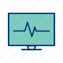 ecg monitor, heart beat, pulse rate