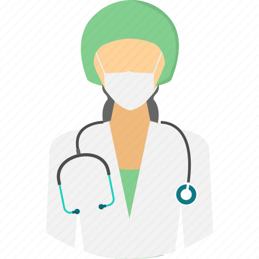 Surgeon, doctor, gyane, lady, medical, physician, practitioner icon - Download on Iconfinder