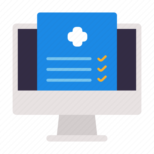 Certificate, computer, contract, document, hospital, medical, paper icon - Download on Iconfinder
