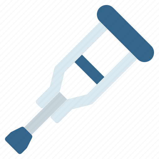 Crutch, crutches, disability, disabled, equipment, injury, medical icon - Download on Iconfinder