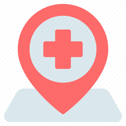 Clinic, hospital, location, medical, pin, place, placeholder icon - Download on Iconfinder