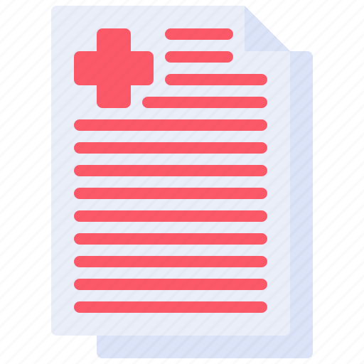 Document, file, healthcare, hospital, report icon - Download on Iconfinder