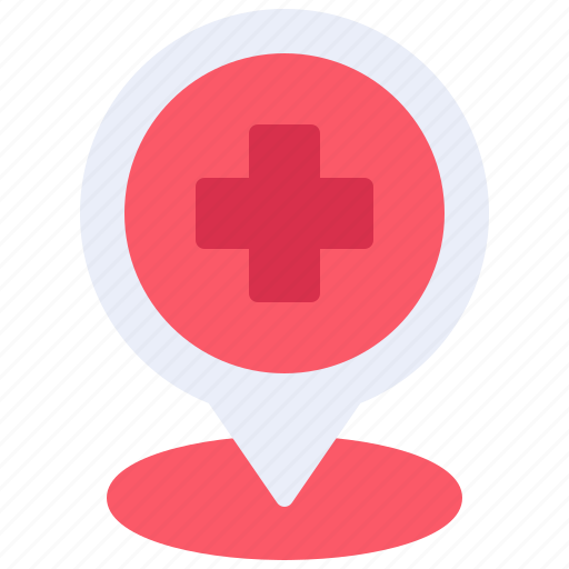 Healthcare, hospital, location, map, pin icon - Download on Iconfinder