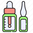medical, ampoule, liquid, medicine, injection, vaccine, dose, bottle