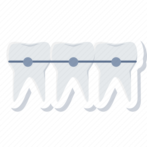 Braces, dental, dentistry, stomatology, teeth icon - Download on Iconfinder