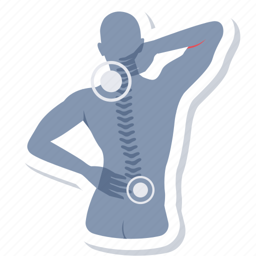 Cervical, back, back pain, bone, neck, pain icon - Download on Iconfinder