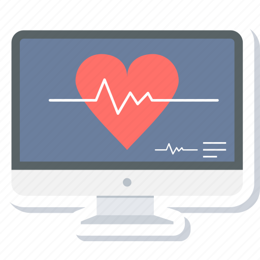 Monitor, ecg, health, heart, line, pulse, report icon - Download on Iconfinder
