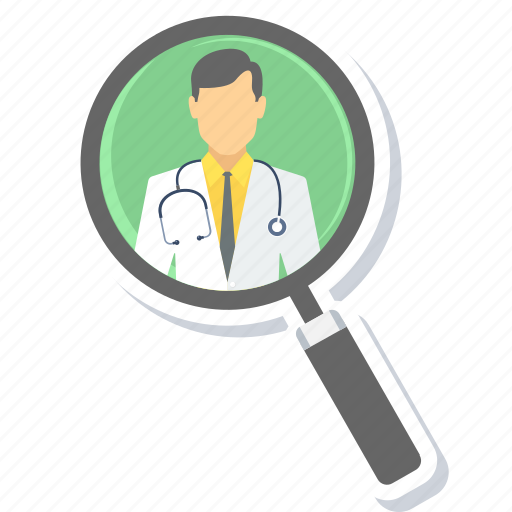 Doctor, search, hospital, medical, health, find doctor, search doctor icon - Download on Iconfinder