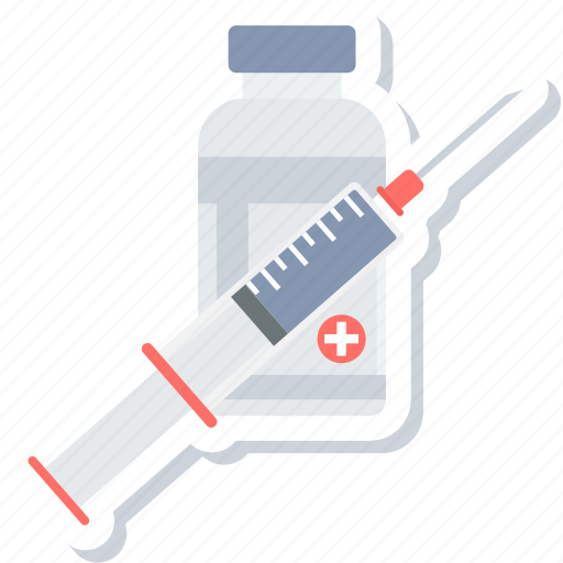 Vaccination, injecting, injection, medical, syringe, treatment, vaccine icon - Download on Iconfinder