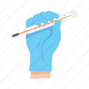 thermometer, doctor, flat, icon, healthcare, health, medical, equipment, hand