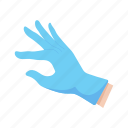 doctor, flat, icon, healthcare, health, medical, equipment, hand, gloves