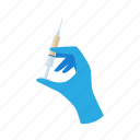 prick, flat, icon, medical, equipment, doctor, hand, healthcare, gloves