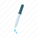 pipette, flat, icon, medical, equipment, doctor, hand, healthcare, gloves
