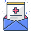 email, envelope, letter, mail, medical letter, medical result, newsletter