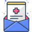 email, envelope, letter, mail, medical letter, medical result, newsletter 