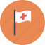 assistance, flag, medical, medical flag icon 
