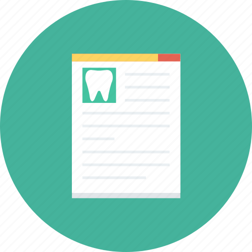 Dentist, medical, report, teeth, tooth icon - Download on Iconfinder