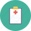 clipboard, document, hospital, medical, notice, write icon 