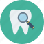 dental, dentist, find, search, stomatology, tooth icon 