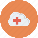 cloud, data, health, healthcare, hospital, medical, storage icon