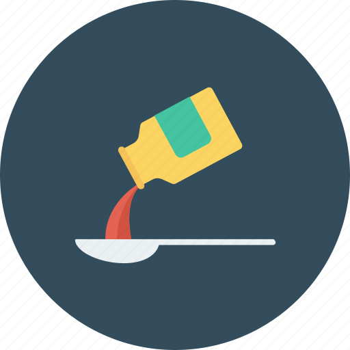 Bottle, health, medicine, pouring syrup, spoon, syrup icon - Download on Iconfinder
