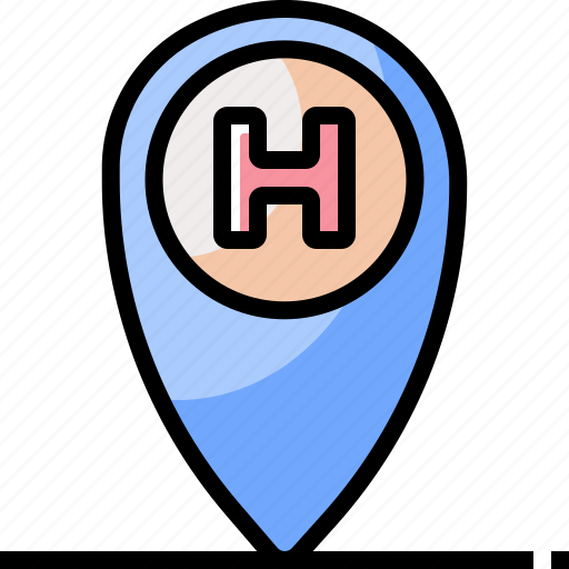 Emergency, healthcare, hospital, location, map, medical icon - Download on Iconfinder