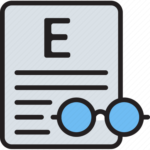 Eye test, glass, optometrist, spectacles, spects, view, vision icon - Download on Iconfinder